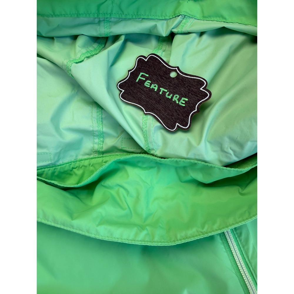 Columbia Switchback III Rain Jacket Women Large Green Hooded Windbreaker Outdoor - Picture 7 of 16